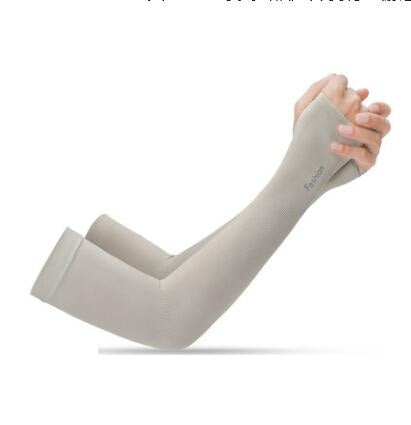 Summer cool sleeves sunscreen female armband sleeves sleeves men's sleeves driving anti-UV ice silk gloves long section