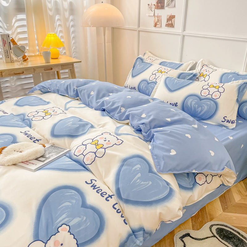 Bedclothes Summer Washed Quilts Set Sheets