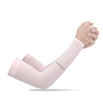 Summer cool sleeves sunscreen female armband sleeves sleeves men's sleeves driving anti-UV ice silk gloves long section