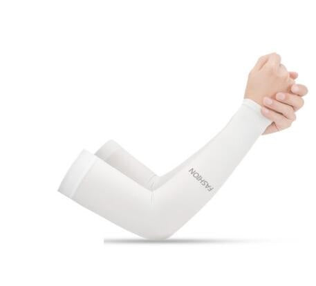 Summer cool sleeves sunscreen female armband sleeves sleeves men's sleeves driving anti-UV ice silk gloves long section