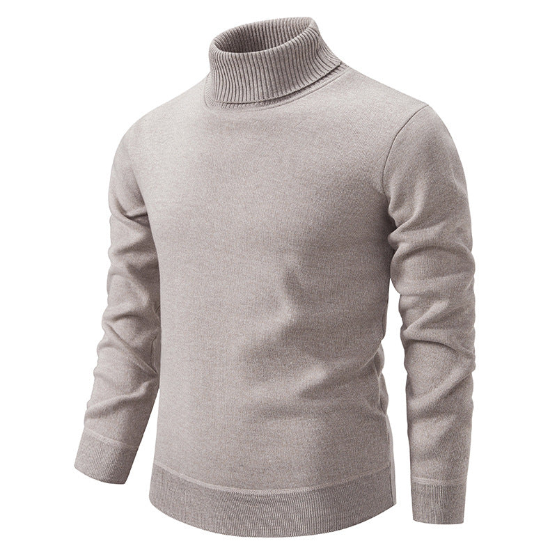 Autumn And Winter Velvet Thickening Sweater Knitwear Men's Turtleneck