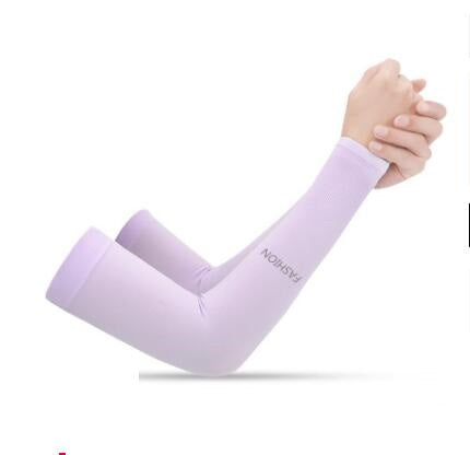 Summer cool sleeves sunscreen female armband sleeves sleeves men's sleeves driving anti-UV ice silk gloves long section