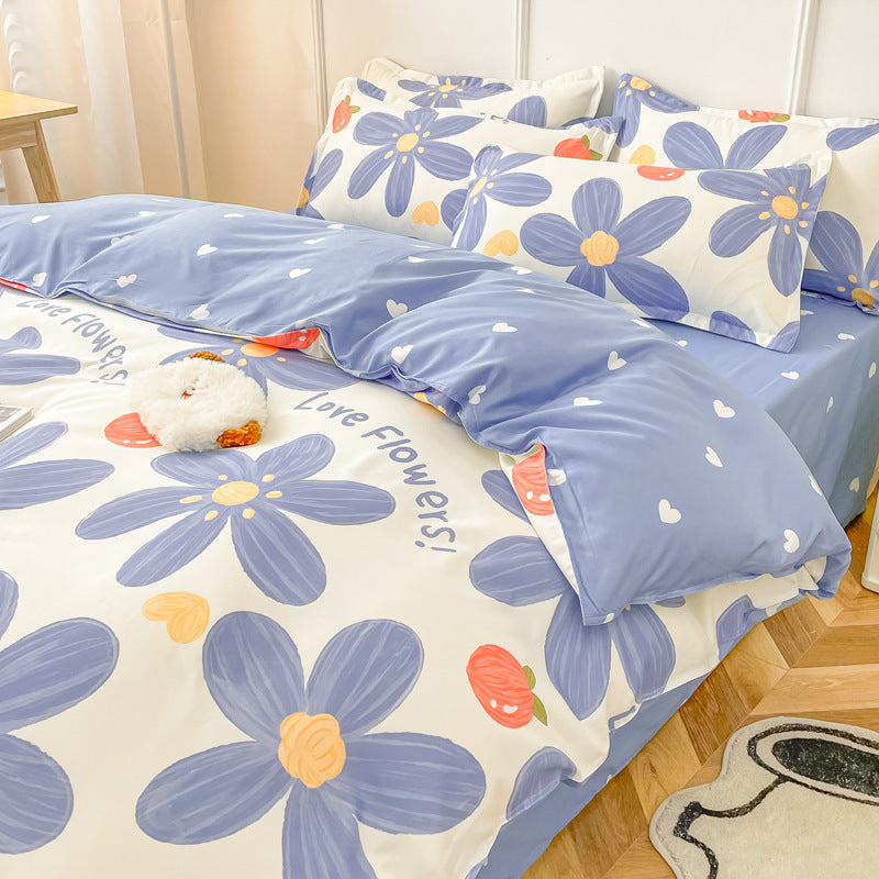 Bedclothes Summer Washed Quilts Set Sheets