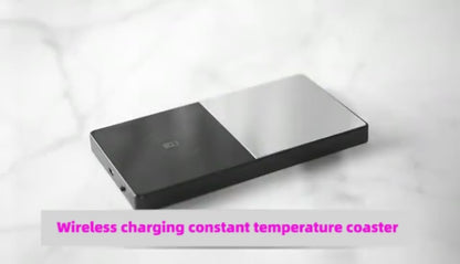 Wireless charging constant temperature coaster